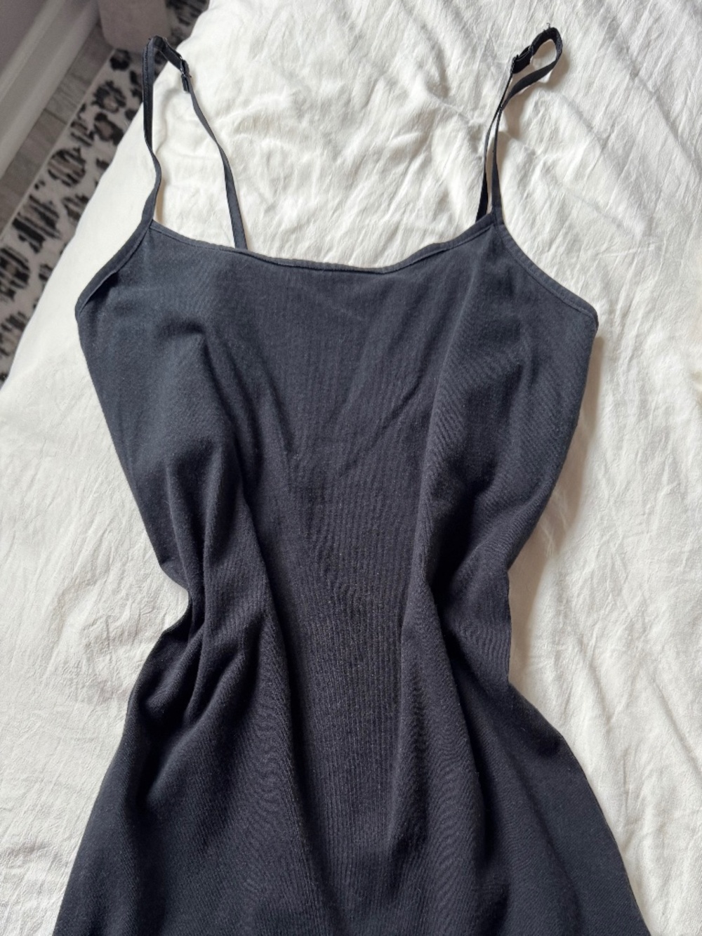 Black tank top